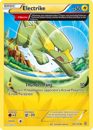 Electrike (Omega) 060/160  - Reverse Holofoil XY  Primal Clash
