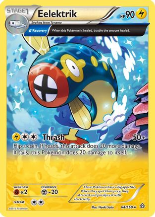 Eelektrik (Alpha) 064/160  - Reverse Holofoil XY  Primal Clash