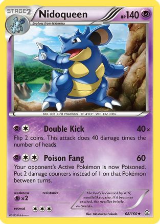 Nidoqueen 068/160  - Reverse Holofoil XY  Primal Clash