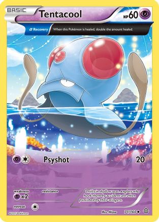Tentacool (Alpha) 071/160  - Reverse Holofoil XY  Primal Clash