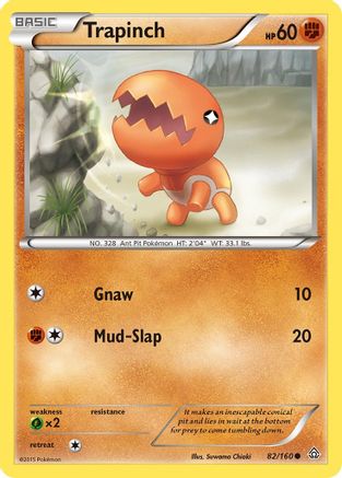 Trapinch 082/160  - Reverse Holofoil XY  Primal Clash