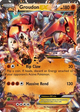 Groudon EX 085/160  - Holofoil XY  Primal Clash