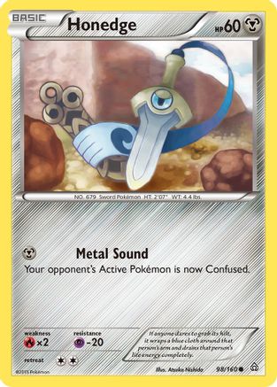 Honedge 098/160 - Reverse Holofoil XY  Primal Clash