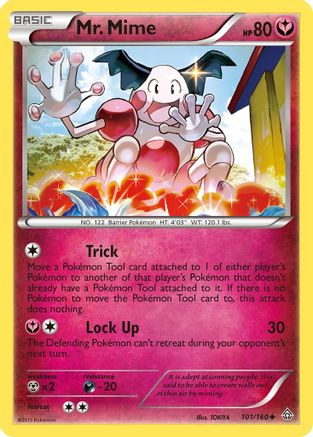 Mr. Mime 101/160  - Reverse Holofoil XY  Primal Clash