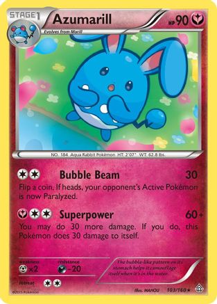 Azumarill 103/160  XY  Primal Clash