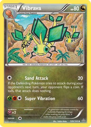 Vibrava 109/160  - Reverse Holofoil XY  Primal Clash