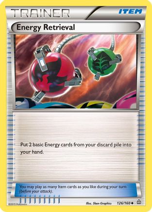 Energy Retrieval 126/160  - Reverse Holofoil XY  Primal Clash