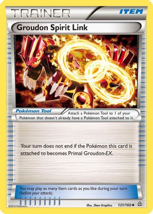 Groudon Spirit Link 131/160  - Reverse Holofoil XY  Primal Clash