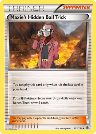 Maxie's Hidden Ball Trick 133/160  - Reverse Holofoil XY  Primal Clash