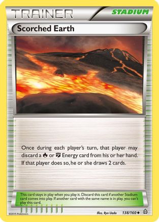 Scorched Earth 138/160  - Reverse Holofoil XY  Primal Clash