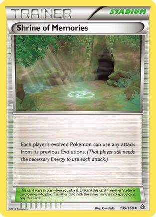 Shrine of Memories 139/160  - Reverse Holofoil XY  Primal Clash