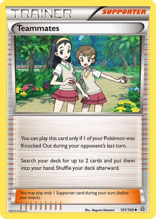 Teammates 141/160  - Reverse Holofoil XY  Primal Clash