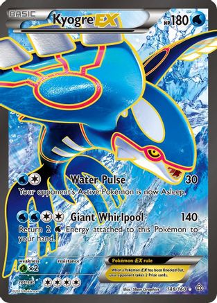 Kyogre EX (Full Art) 148/160  - Holofoil XY  Primal Clash