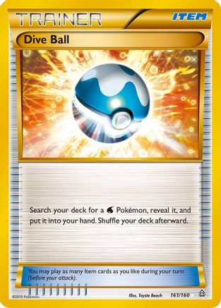 Dive Ball 161/160  - Holofoil XY  Primal Clash