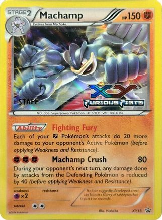 Machamp (Prerelease) [Staff] XY13  - Holofoil XY Promos
