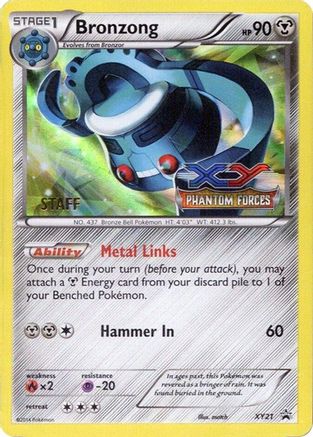 Bronzong (Prerelease) [Staff] XY21  - Holofoil XY Promos