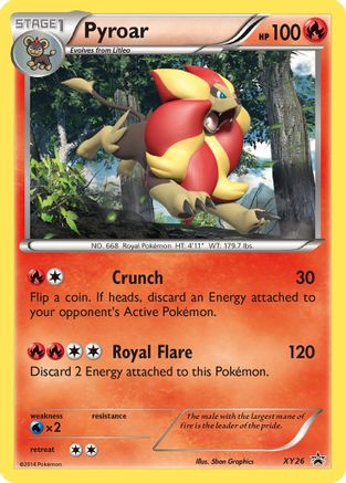 Pyroar XY26  - Holofoil XY Promos