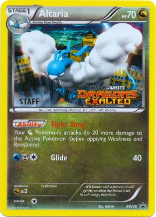 Altaria (Prerelease) [Staff] BW48  - Holofoil Black and White Promos