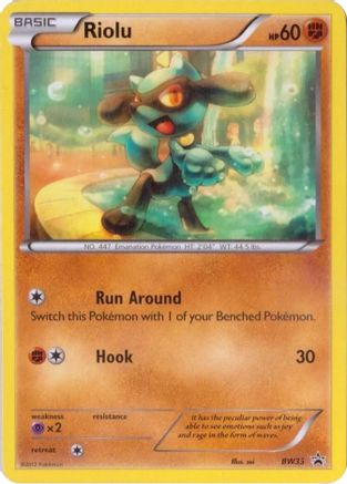 Riolu BW33  Black and White Promos