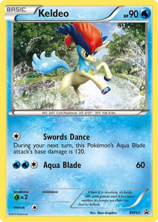 Keldeo BW60  Black and White Promos
