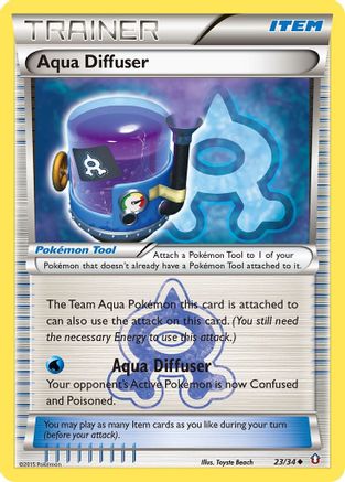 Aqua Diffuser 023/34  - Reverse Holofoil Double Crisis