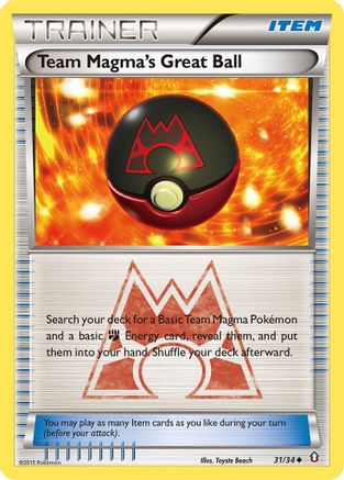 Team Magma's Great Ball 031/34  Double Crisis
