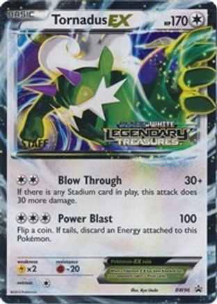 Tornadus EX (Prerelease) [Staff] BW96  - Holofoil Black and White Promos