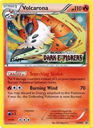 Volcarona (Prerelease) [Staff] BW40  - Holofoil Black and White Promos