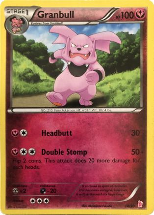 Granbull (#14) (#14) 014  XY Trainer Kit Sylveon & Noivern