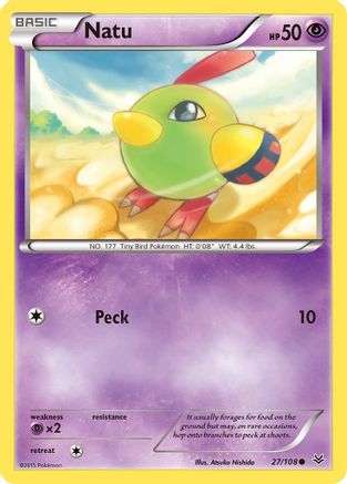 Natu 027/108  - Reverse Holofoil XY  Roaring Skies