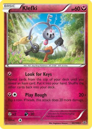 Klefki 048/108  - Reverse Holofoil XY  Roaring Skies