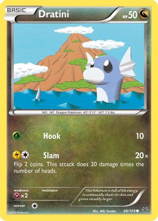 Dratini 049/108  - Reverse Holofoil XY  Roaring Skies