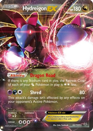 Hydreigon EX 062/108  - Holofoil XY  Roaring Skies