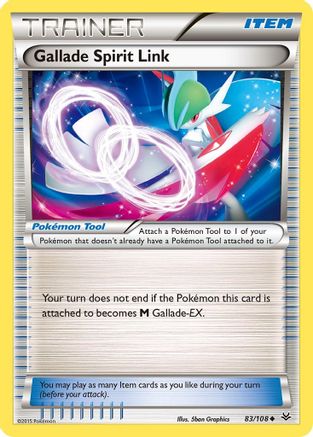 Gallade Spirit Link 083/108  - Reverse Holofoil XY  Roaring Skies