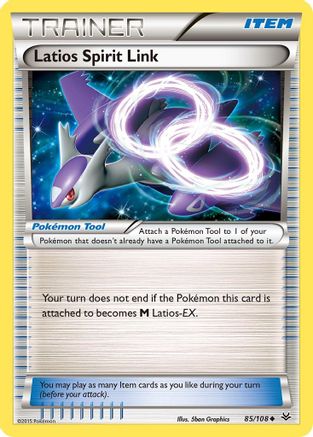Latios Spirit Link 085/108  - Reverse Holofoil XY  Roaring Skies