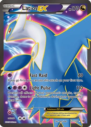 Latios EX (Full Art) 101/108  - Holofoil XY  Roaring Skies