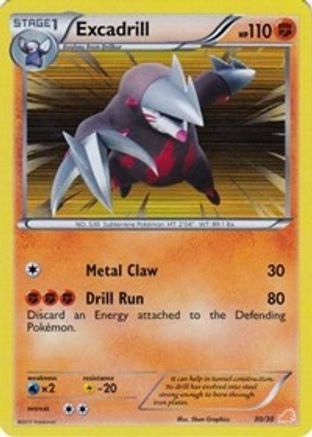 Excadrill (#30 Holo) (#30 Holo) 030  - Holofoil BW Trainer Kit Excadrill & Zoroark
