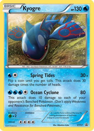Kyogre XY51  - Holofoil XY Promos