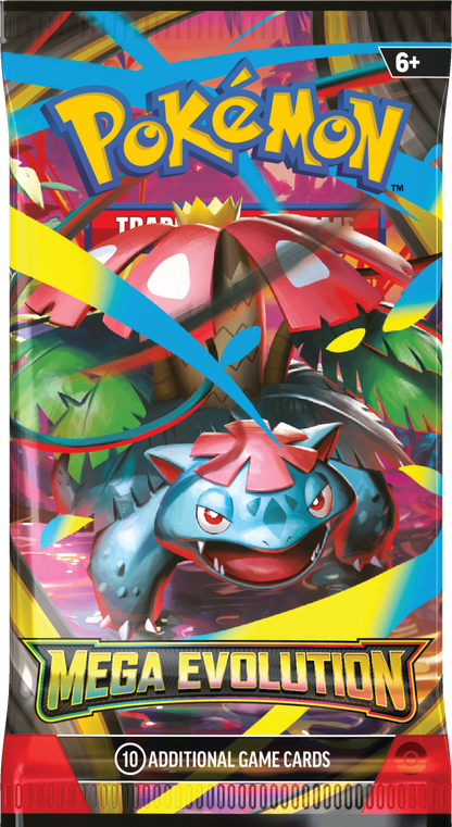 Mega Evolution Booster Pack (Random Art) (10 Cards) Pokemon