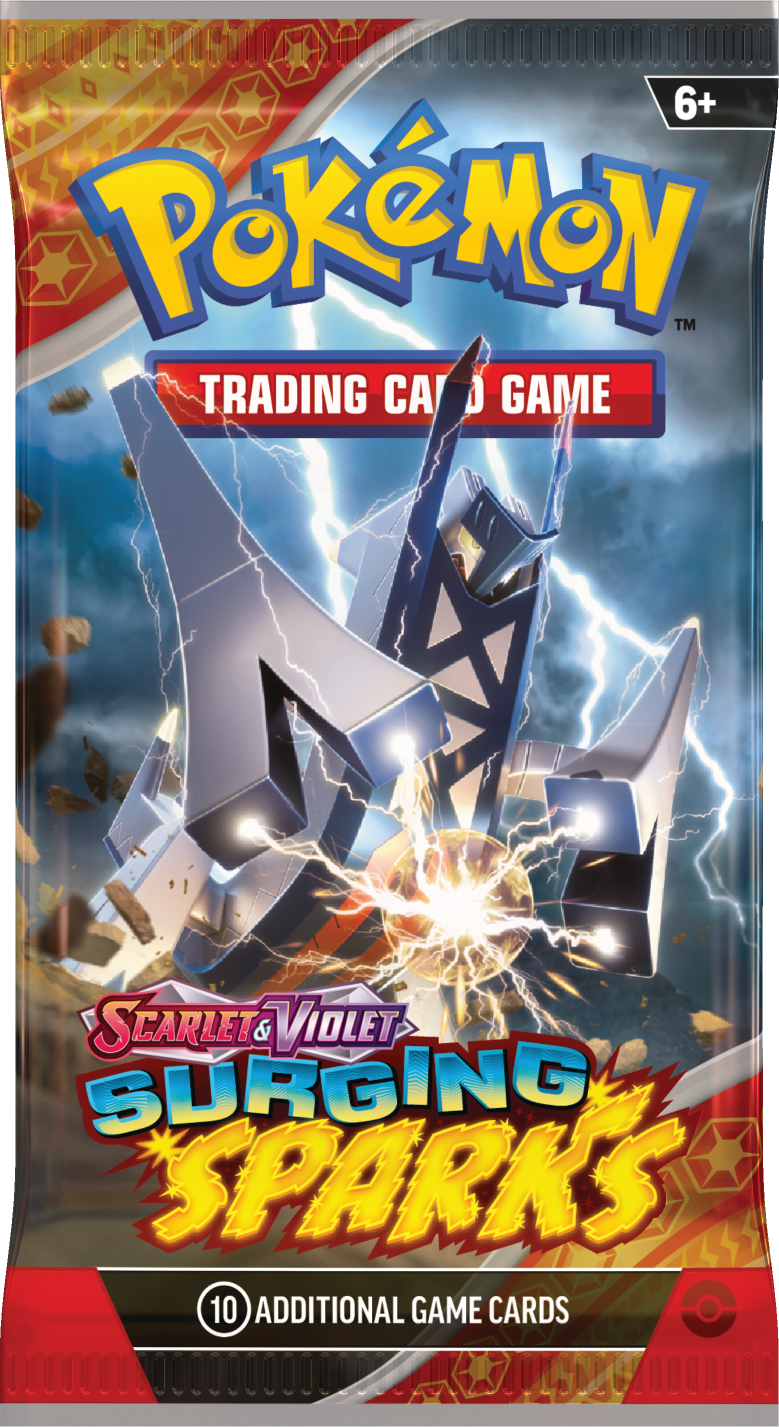 Surging Sparks Booster Pack (Random Art) (10 Cards) Pokemon