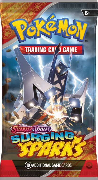 Surging Sparks Booster Pack (Random Art) (10 Cards) Pokemon