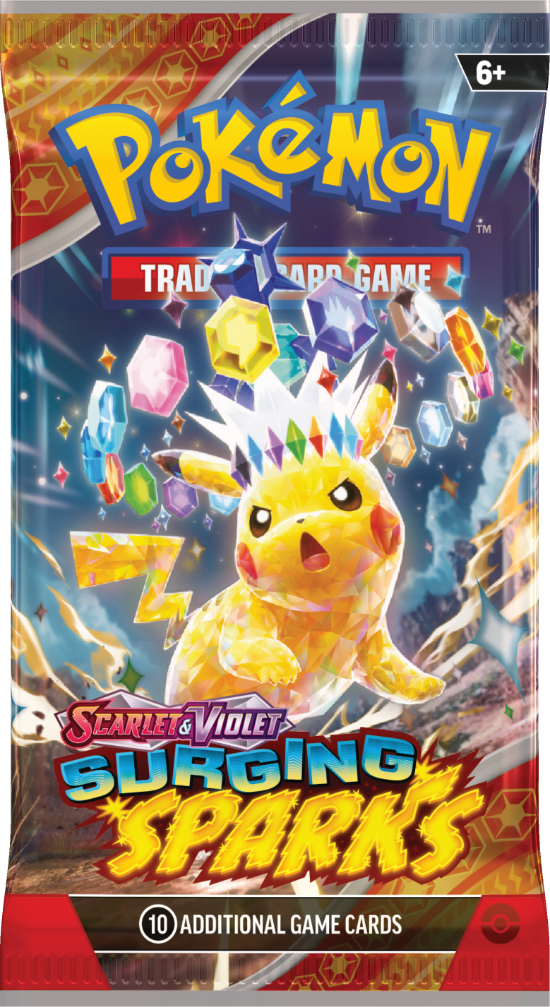 Surging Sparks Booster Pack (Random Art) (10 Cards) Pokemon