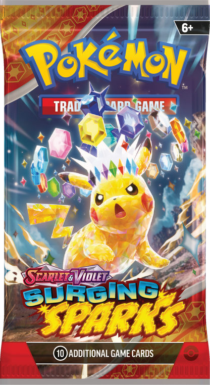 Surging Sparks Booster Pack (Random Art) (10 Cards) Pokemon