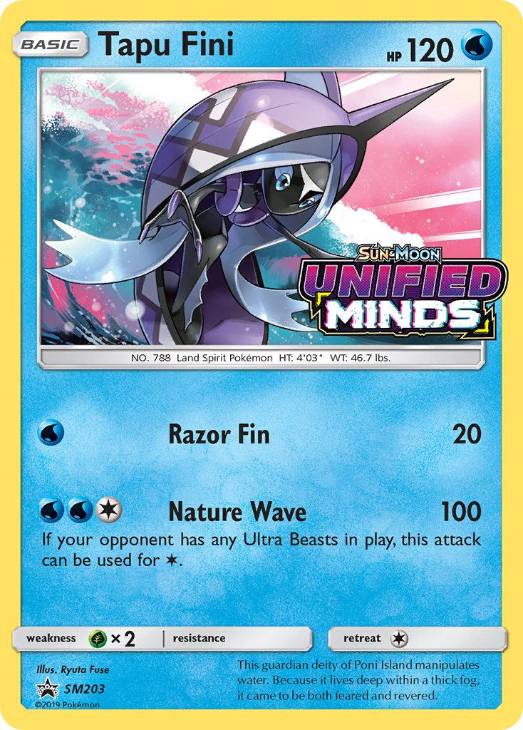 Tapu Fini (Prerelease) SM203  - Holofoil SM Promos