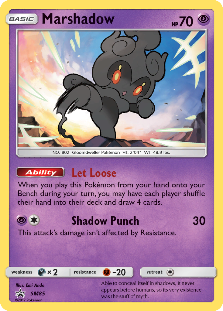 Marshadow SM85  - Holofoil SM Promos